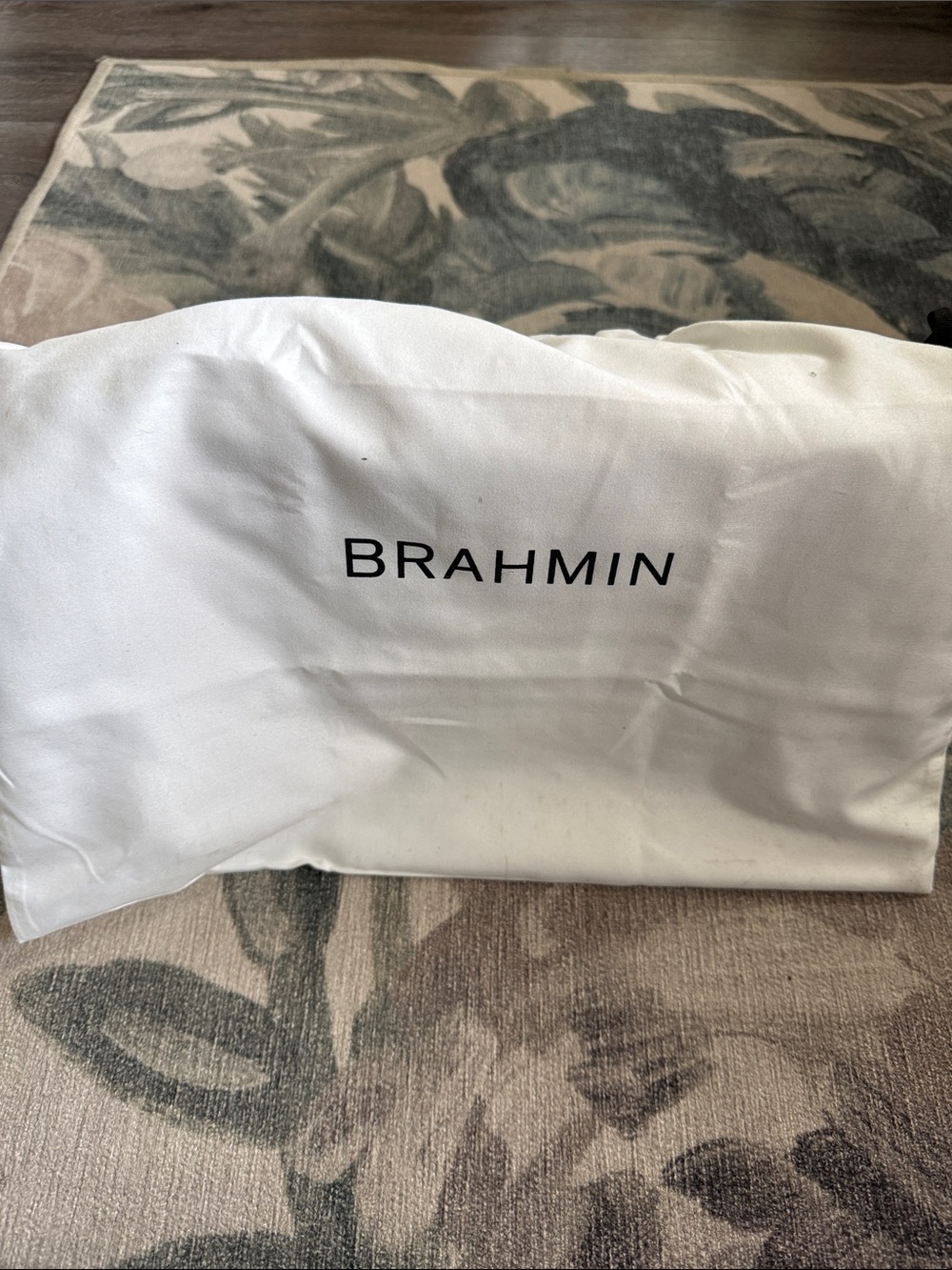 Brahmin Neutral Croc-Embossed Crossbody with Contrast Trim - Picture 6 of 6